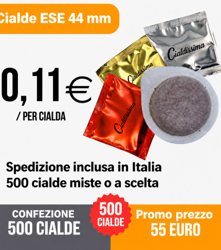 Set promozionale di Cialde — 500 cialde a 55 euro, spedizione inclusa in Italia